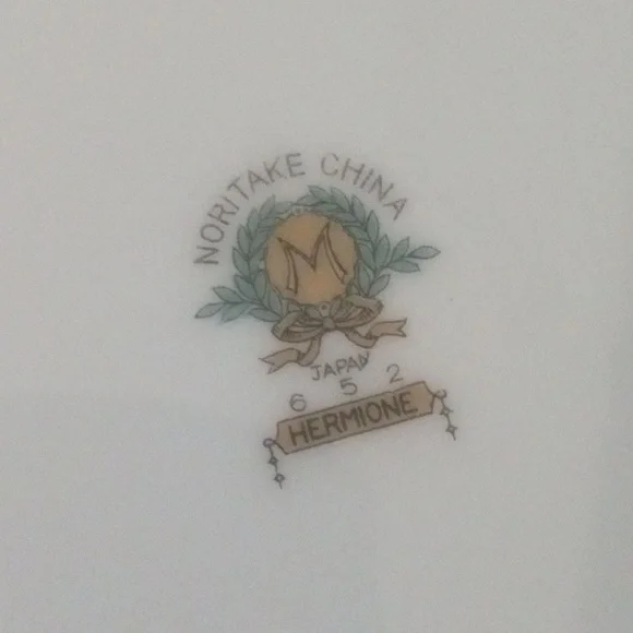 🛍️ Set 6 Vintage Noritake Hermione Japan Blue Border Floral Spray SAUCER - Picture 2 of 2